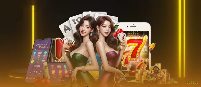 Imagem promocional do cassino online da betlua mostrando jogos ao vivo